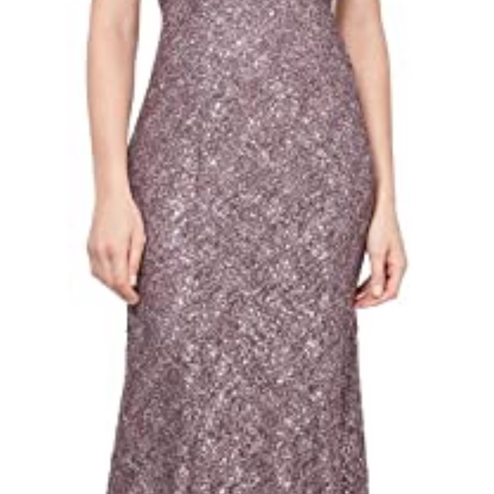 Sequin Lace Dress by Ignite Evenings - Picture 10 of 11